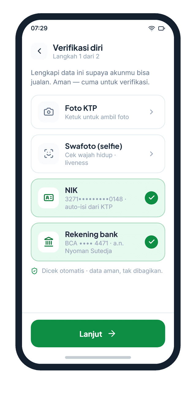 Daftar · e-KYC